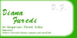 diana furedi business card